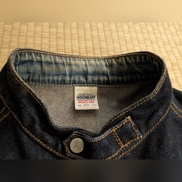Iron Heart Denim Riders Jacket Indigo Men's Size 40 Made in Japan - Picture 3 of 6